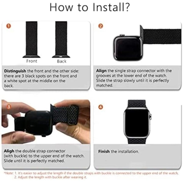 Apple Watch Series 8 (41mm) fleksibel urrem i vævet stil - Orang Orange