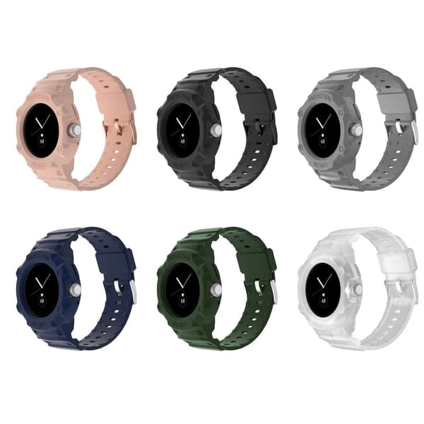 Integrerat skydd och armband för Google Pixel Watch - Grå Silvergrå