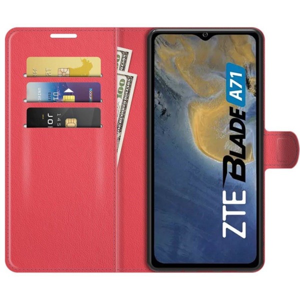 Classic ZTE Blade A71 Läppäkotelo - Punainen Red