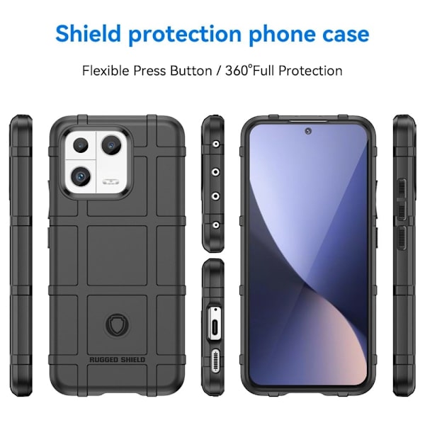 Rugged Shield Etui Xiaomi 13 - Sort Black