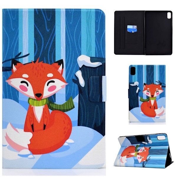 Huawei MatePad 10.4 viileä kuvio nahkakotelo - Kettu Multicolor