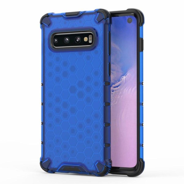 Bofink Honeycomb Samsung Galaxy S10 cover - Blå Blue