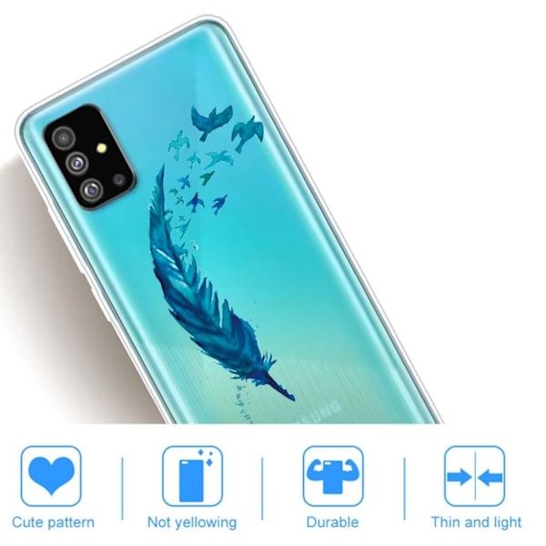 Deco Samsung Galaxy S20 skal - Fjäder Blå