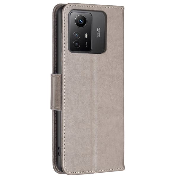 Butterfly Xiaomi Redmi Note 12s Flippetui - Grå Silver grey