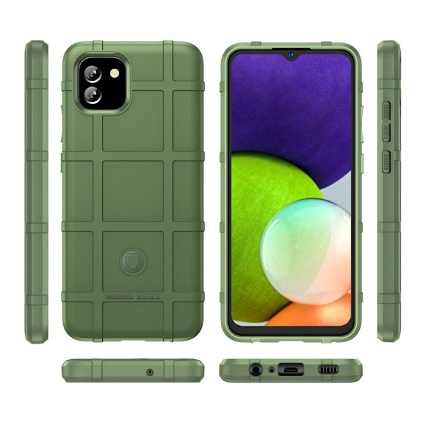 Rugged Shield Samsung Galaxy A03 skal - Grön Grön