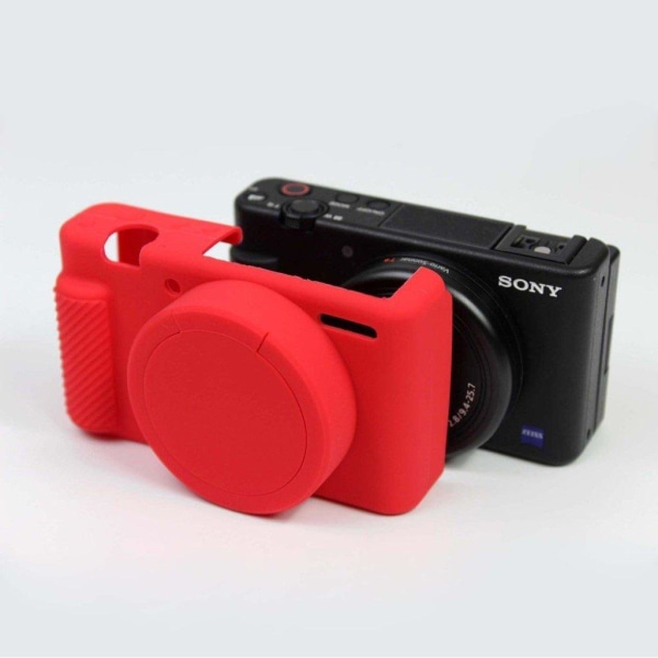 Sony ZV-1 hållbar silikon fodral - röd Lila