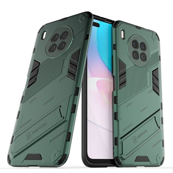 Shockproof Hybrid Deksel med A Modern Touch til Honor 50 Lite / Huawei Nova 8i - Grønn Green