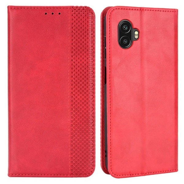 Bofink Vintage Samsung Galaxy Xcover 6 Pro læderetui - Rød Red