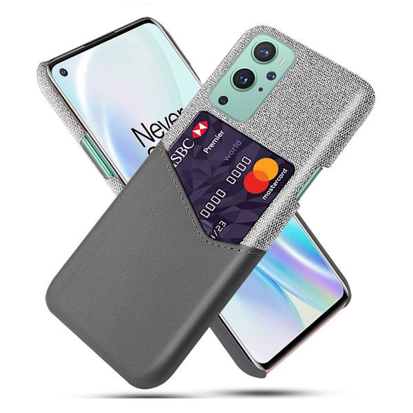 Bofink OnePlus 9 skal med korthållare - Silver/Grå Silvergrå