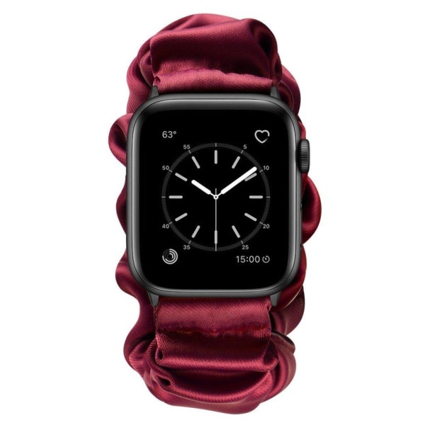 Apple Watch 40mm simple design elastic watch strap - Red / Size: Red