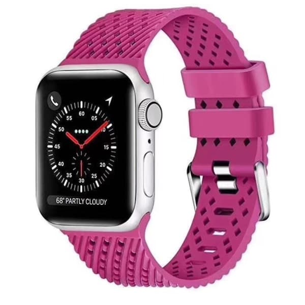 Apple Watch Series 5 40 mm klockarmband i cool silikon - Ros Rosa