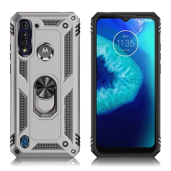 Bofink Combat Motorola Moto G8 Power Lite cover - Sølv/Grå Silver grey