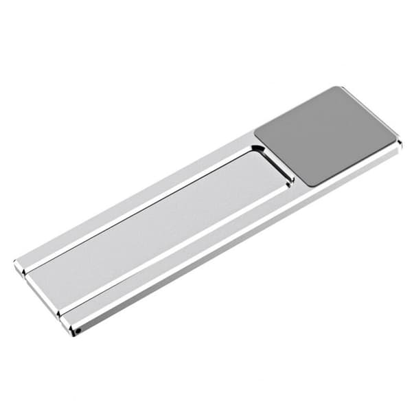 Universellt magnetiskt aluminiumfäste för bärbar dator och bildskärm - Silver Silvergrå