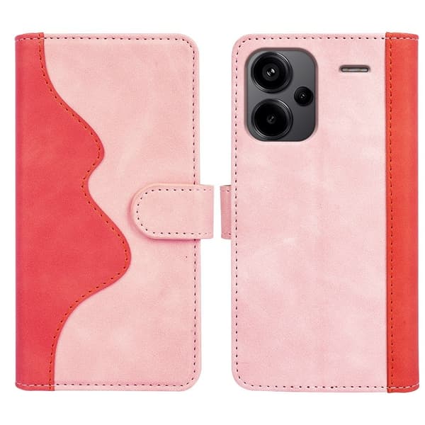 Tofarget lærdeksel for Xiaomi Redmi Note 13 Pro Plus - Rosa Pink