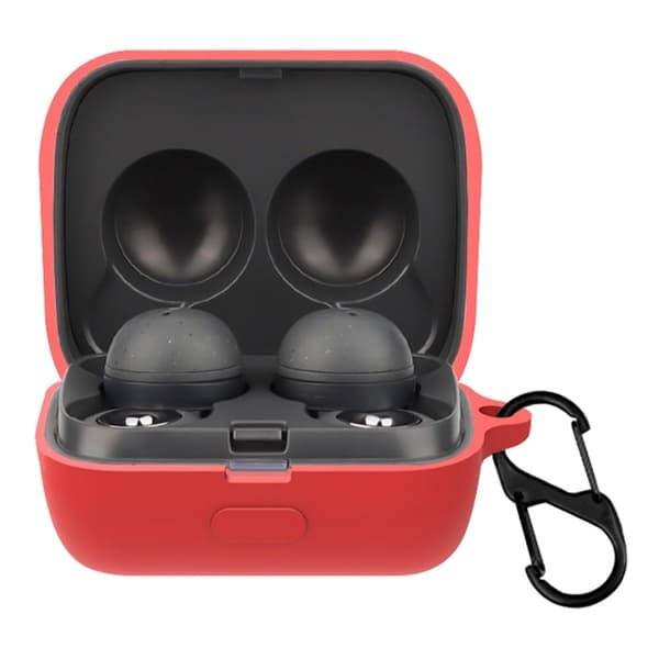 Sony LinkBuds silikoneetui med spænde - Rød Red