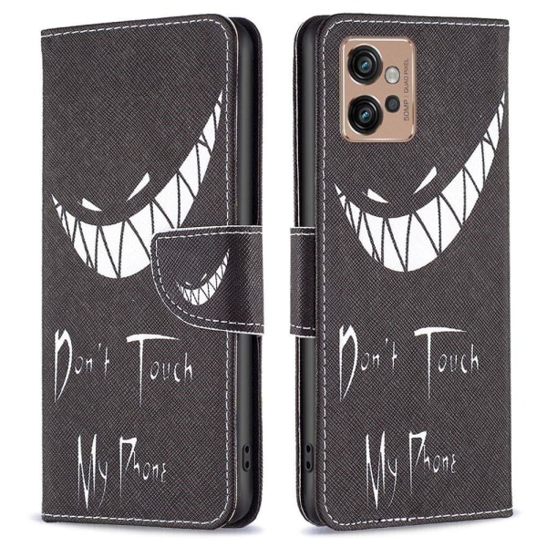 Wonderland Motorola Moto G32 Flip Etui - Don't Touch My Phone Black