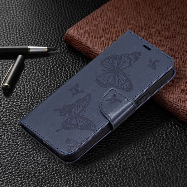 Butterfly Samsung Galaxy A15 Flippetui - Mørkeblå Blue