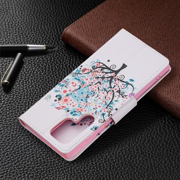 Wonderland Samsung Galaxy S22 Ultra Flippetui - Blomst Tre Multicolor