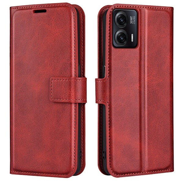 Lompakko Nahkakotelo For Motorola Moto G73 - Punainen Red