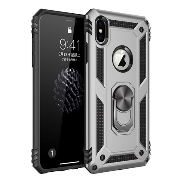 Bofink Combat iPhone XS deksel - Sølv Silver grey