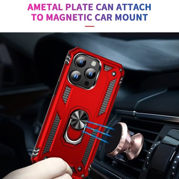 Bofink Combat iPhone 15 Pro etui - Rød Red