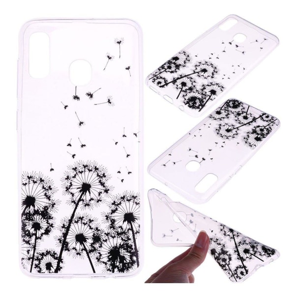 Huawei P30 Lite pattern case - Dandelion Black