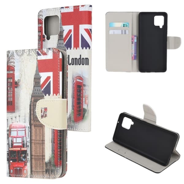 Wonderland Samsung Galaxy M32 flip-etui - Londontårn Multicolor