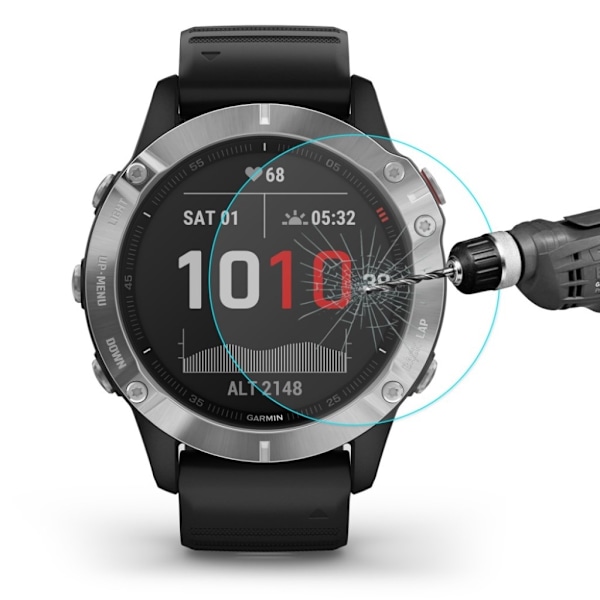 HAT Prins Garmin Fenix 6S / 6S Pro 9H hærdet glas skærmbeskyttelse Transparent