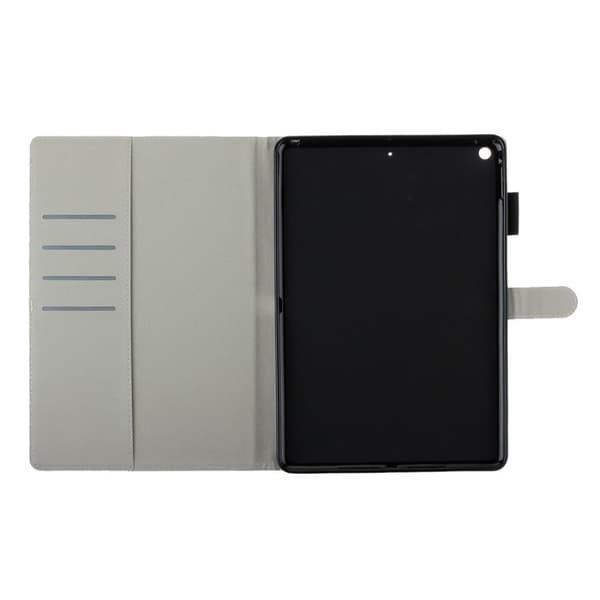 iPad 10.2 (2019) läderfodral med dekorativt mönster - Plommonblomma multifärg