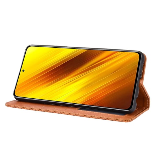 Bofink Vintage läder Xiaomi Poco X3 NFC fodral - Brun Brun