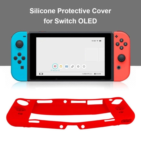 KJH Nintendo Switch OLED silikone cover - Sort Black