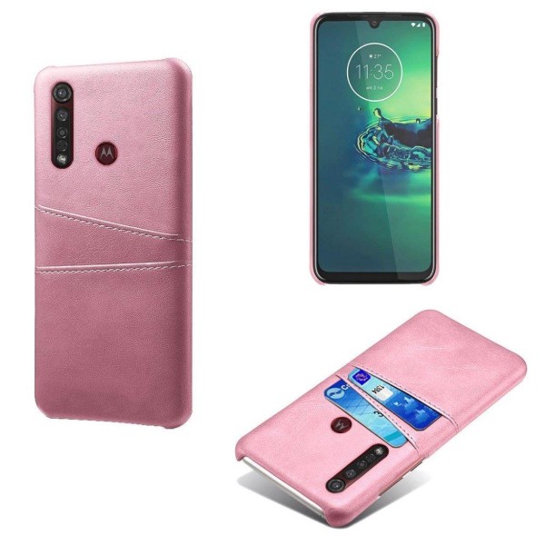 Dual Card Motorola Moto G8 Plus kuoret - Ruusukulta Pink