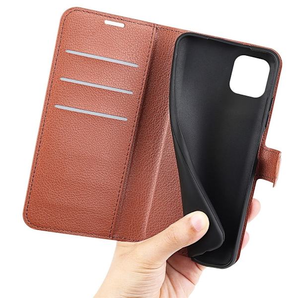 Klassisk Samsung Galaxy A03 flip etui - Brun Brown