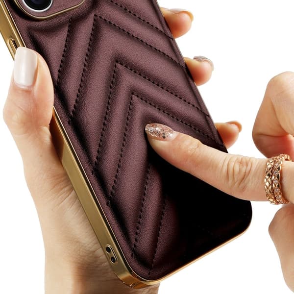 iPhone 14 Pro V-formad moderiktig stilskydd - Svart Svart
