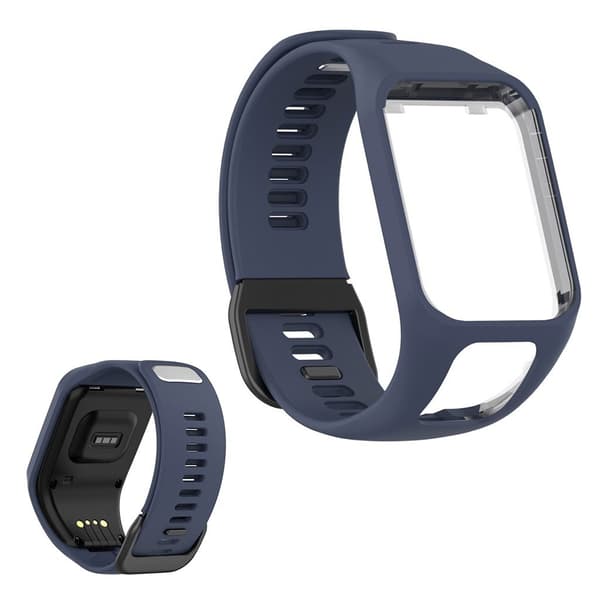 Silikoninen kellohihna TomTom-laitteelle - Sininen Blue