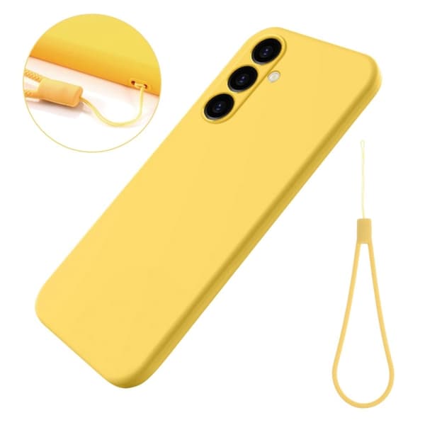 Matte Liquid silikone cover til Samsung Galaxy A05s - Gul Yellow