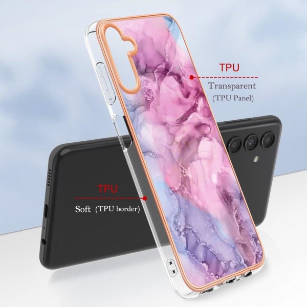 Marble Samsung Galaxy A54 Etui - Rose Pink