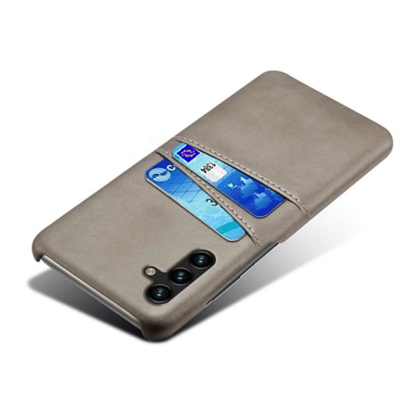 Dual Card Suojakotelo Samsung Galaxy A14 - Harmaa Silver grey