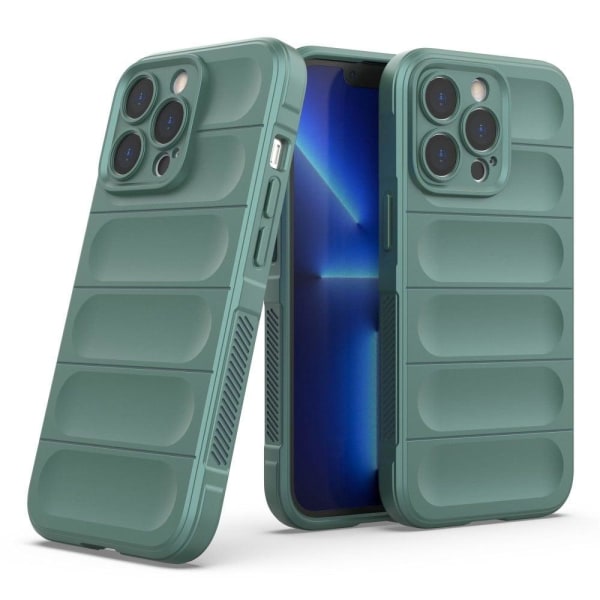 Blødt grebsformet cover til iPhone 13 Pro - Mørkegråt Silver grey