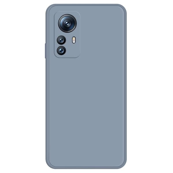Avfasat gummerat anti-droppskydd för Xiaomi 12S Pro / 12 Pro - Grå Blå Blå