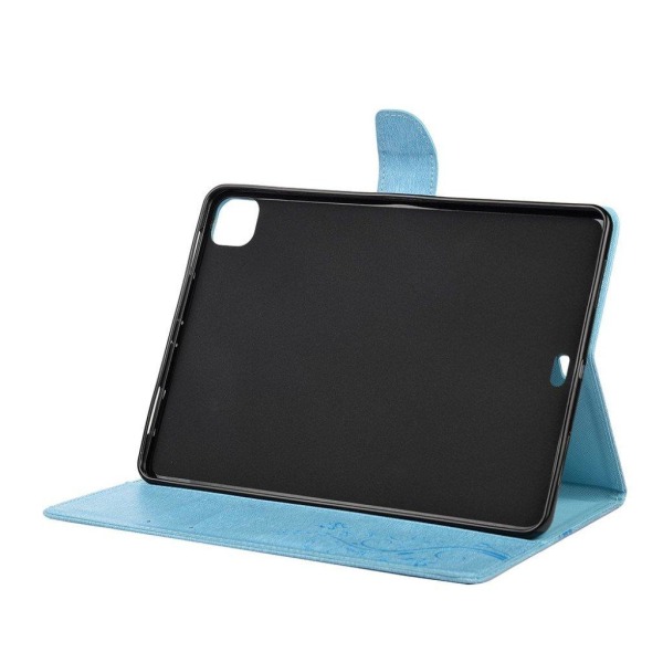 iPad Pro 11 inch (2020) butterfly imprint leather flip case - Bl Blue
