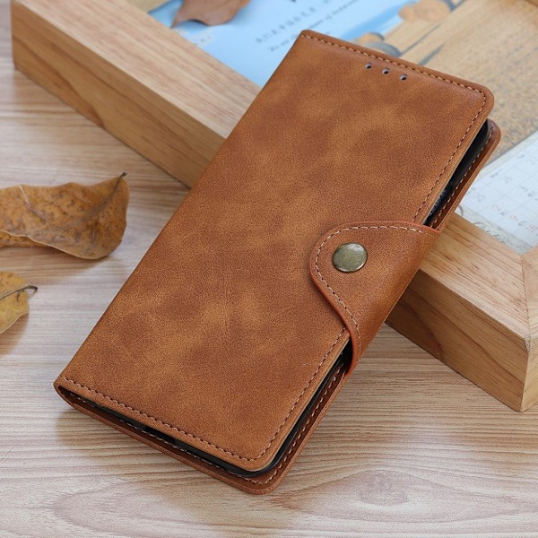 Alpha Xiaomi Redmi 9 Flip etui - Brun Brown