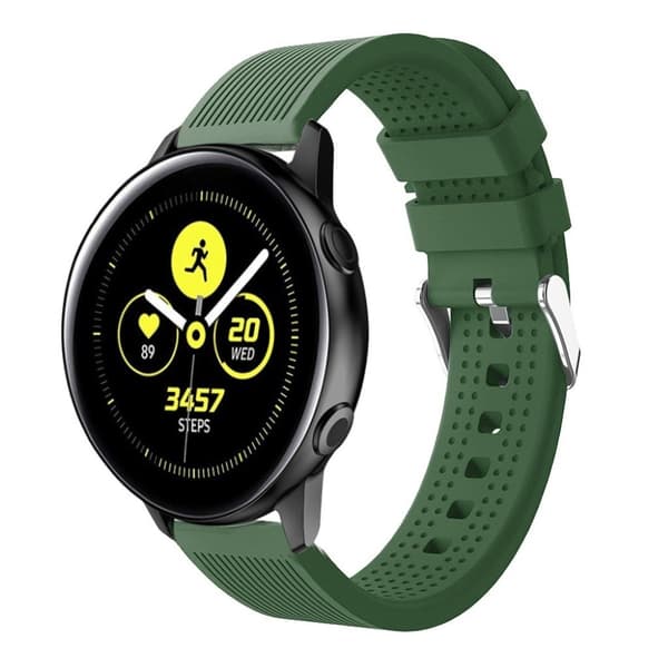 Samsung Galaxy Watch Active silikone urrem - Army Grøn Green