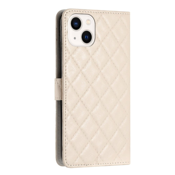 Funktionelt iPhone 14 Plus rombe etui med pung White