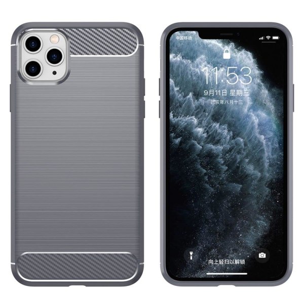 Carbon Flex iPhone 11 Pro Max cover - Sølv/Grå Silver grey
