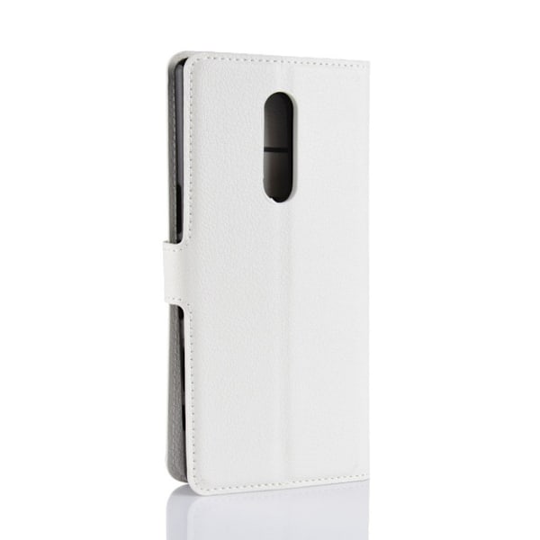 Sony Xperia XZ4 litchi skin læder flip etui - Hvid White