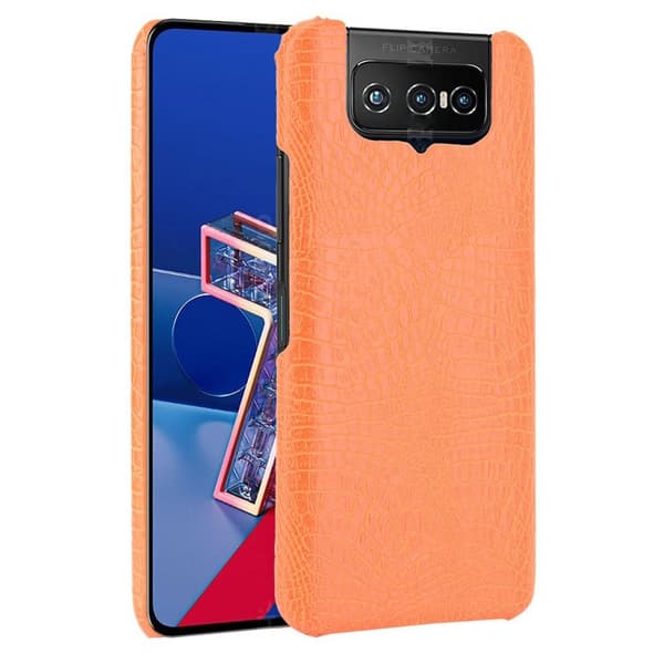 Croco Etui Asus Zenfone 7 / 7 Pro - Oransje Orange