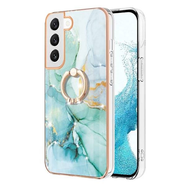Marmormotiv Samsung Galaxy S22 Plus skal - Grön Marmor Dimma Grön