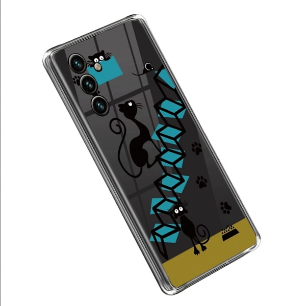 Deco Samsung Galaxy A14 Etui - Katt og Mouse Multicolor