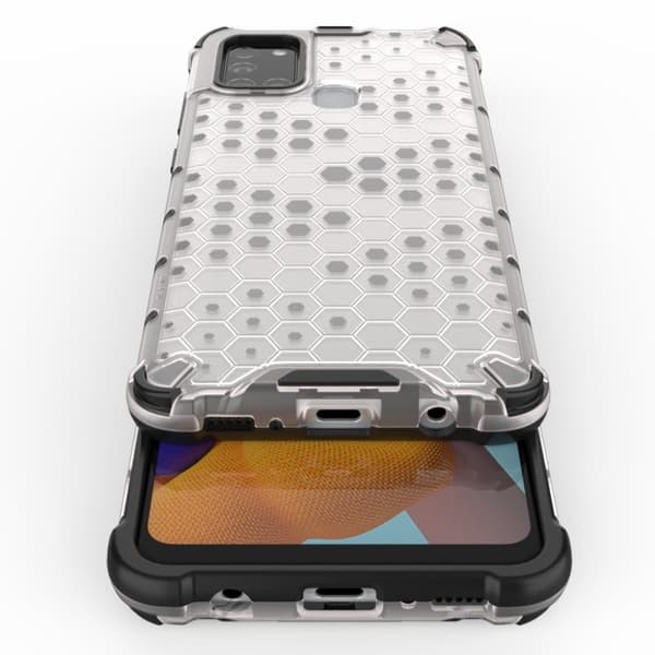 Bofink Honeycomb Samsung Galaxy A21s Etui - Hvit White